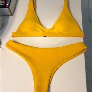 yellow bikini set